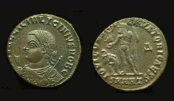 Licinius II, Antioch Mint, Imperial Mantle with Jupiter reverse, Spectacular Portrait!